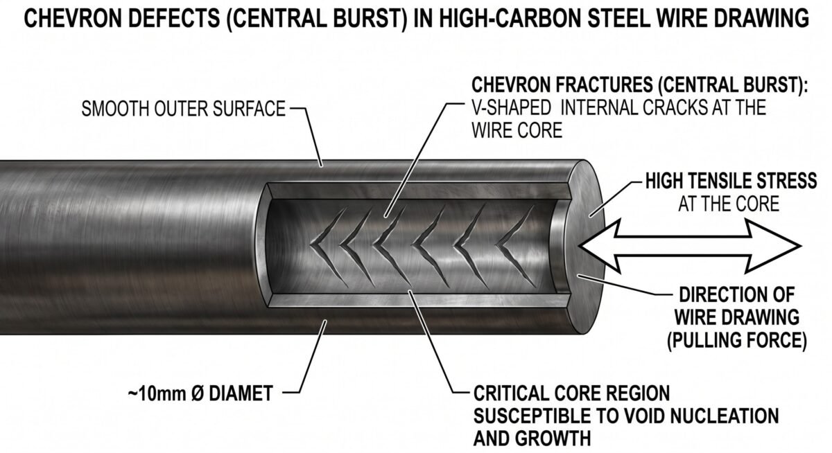 Defects Spring Wire Central Burst in Wire Drawing: Stop Chevron Defects | Coolervie