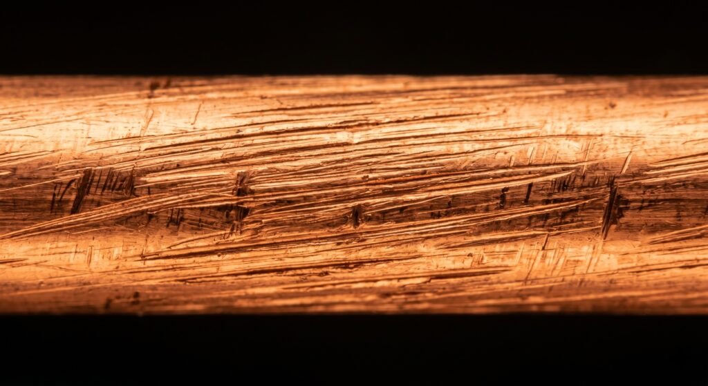 surface scratches in copper wire drawing