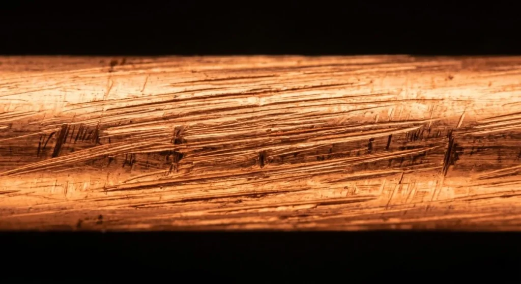 surface scratches in copper wire drawing