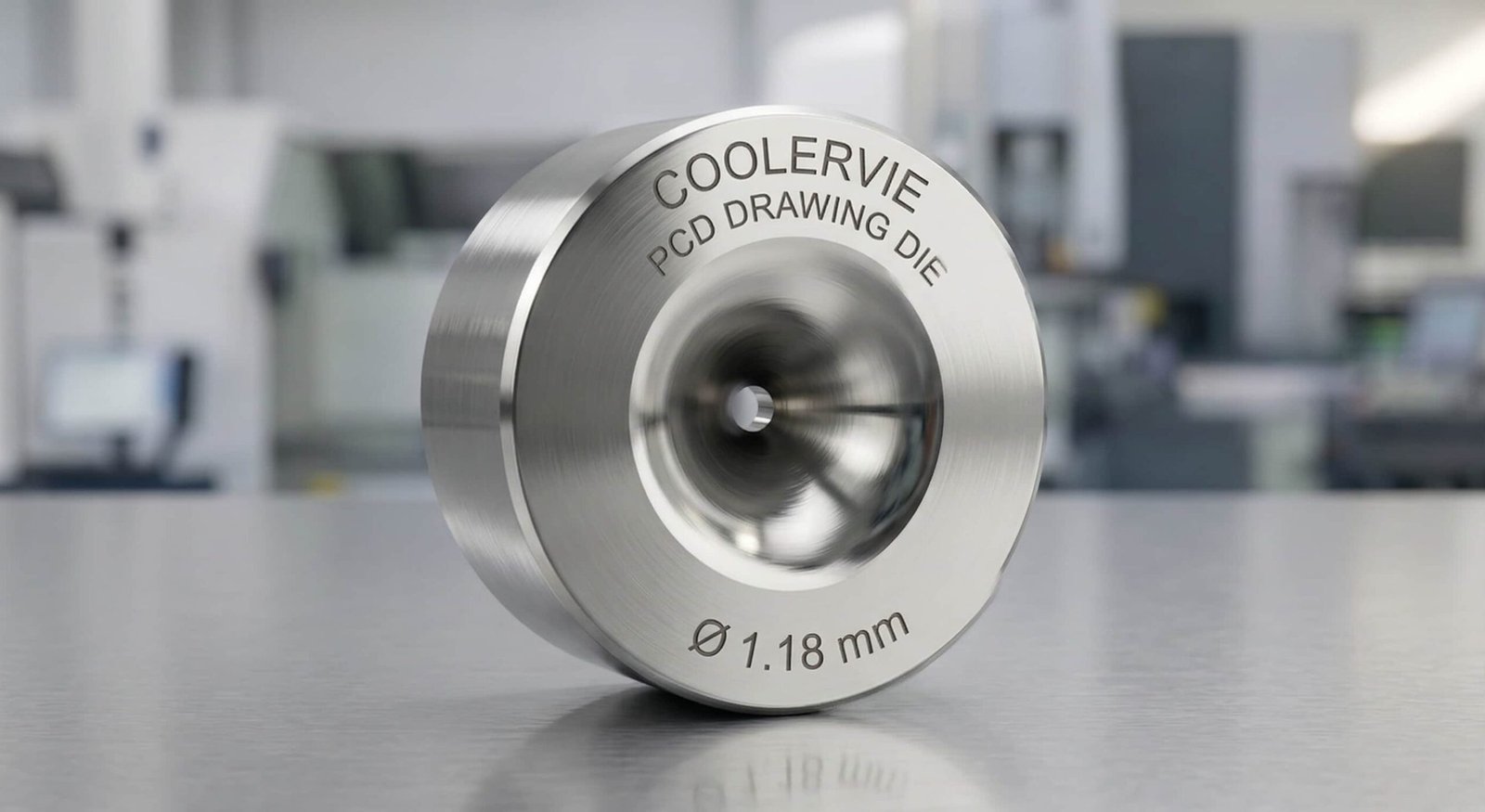 Polycrystalline diamond (PCD) wire drawing die
