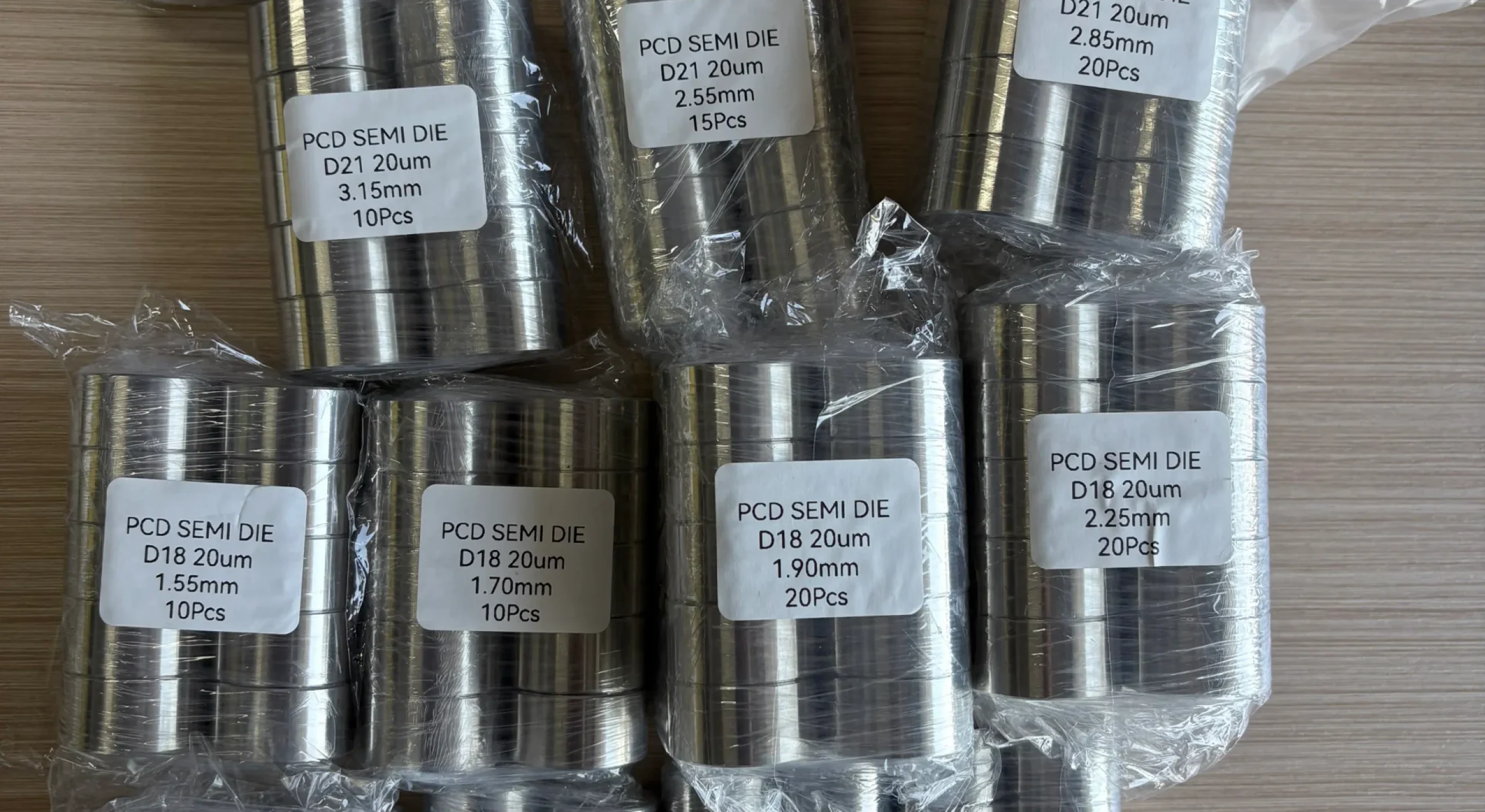 Semi-finished wire drawing die